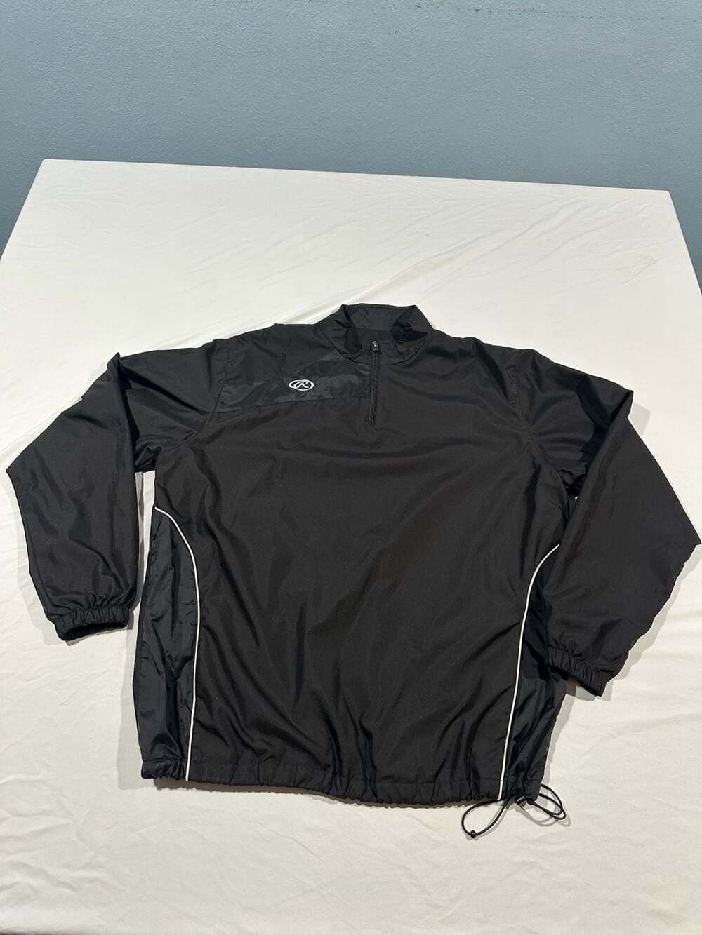 Rawlings Adult Quarter-Zip Baseball Cage Pullover Jacket Mens XL